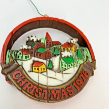 Christmas Hallmark Nostalgia Ornaments Peace On Earth Village Snow Vintage 1976 - £6.25 GBP