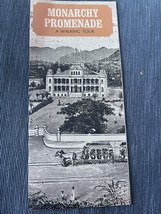 Monarchy Promenade walking tour Honolulu 1Hawaii 1960s travel brochure - $17.50