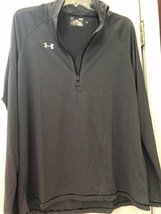 Nwt Ladies Under Armour Black & Gray Stripe Long Sleeve Golf Shirt - M, L & Xl - $32.99