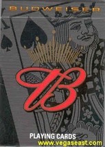 Budweiser Playing Cards Poker Black Deck  - £3.97 GBP