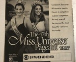 47th Miss Universe Pageant Print Ad Vintage TPA3 - $5.93