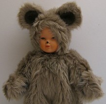 Child Wearing Bear Suit Caco 11 1625 Flexible Dressed Dollhouse Miniature - £22.90 GBP