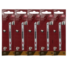 ACE 6 TPI Bi-Metal Fits U-Shank Jigsaw Blades Hard Wood Cutting (Pack of 5) - $19.79