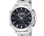 Reloj Tommy Hilfiger Jeans Analógico Digital 1791765 Cuarzo Plata Malla ... - $121.34