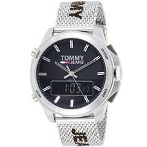 Reloj Tommy Hilfiger Jeans Analógico Digital 1791765 Cuarzo Plata Malla Hombre - £95.32 GBP