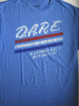 Dare D.A.R.E. Red White Blue Keeping Kids Off Drugs T-Shirt - £16.44 GBP