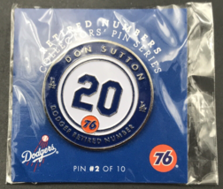 2016 Union 76 Don Sutton #20 SGA Retired Numbers Pin #2 w/ Card Backing - $12.19