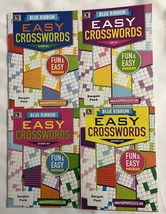 Lot of (4) Kappa Blue Ribbon Easy Crosswords Crossword Puzzle Books 2021 - £15.15 GBP