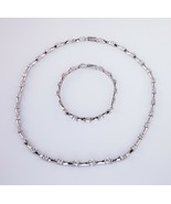 11.00ct t.w. Gorgeous CZ Necklace &amp; Bracelet Set In Sterling Silver - $4,800.57 MXN