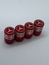 4PCS Red Car Wheel Tire Valve Stems Caps Tyre Valve Covers for Mercedes-... - $10.16