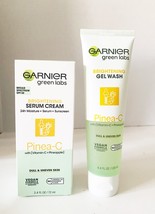 Garnier Brightening Serum Cream 2.4oz &amp; Brightening Gel Wash 4.4 oz NEW - £23.12 GBP