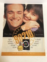 1991 Beverly Hills 90210 Perfume Print Ad Luke Perry Shannon Doherty pa30 - $12.86