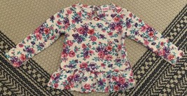 Vintage Girl’s Bobby Socks Floral Print Long Sleeve Shirt Size 4 MADE IN... - $28.04