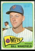 Vintage 1965 Topps Baseball Trading Card #167 Bill Wakefield Ny Mets Pitcher - £7.70 GBP