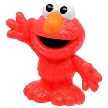 Sesame Street Singles  3-1/2&quot; Birthday Cake Topper Figurines Toy Set Elmo - $3.50