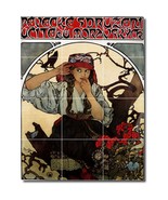 Alphonse Mucha Poster Art Painting Ceramic Tile Mural BTZ06602 - $164.12 CAD+