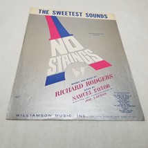 The Sweetest Sounds by Richard Rogers Sheet Music Vintage 1962 - $4.98