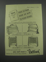 1954 Belling Hotspur, Solray, Dinkie and Empire Fires Advertisement - $18.49