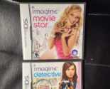 LOT OF 2 Imagine: Movie Star + DETECTIVE Nintendo DS / COMPLETE - $6.92