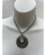 EL Erica Lyons Silver Tone Pendant Charm Necklace Statement Piece KG JD - €21,47 EUR