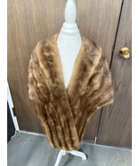 Vintage Seiden&#39;s Womens Brown Fine Fur Shawl Collar Cape Stole No Size - €44,73 EUR