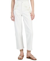 MSRP $80 Inc International Concepts Womens Embroidered Jeans White Size 10 - £13.17 GBP