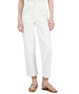 MSRP $80 Inc International Concepts Womens Embroidered Jeans White Size 10 - $305.70 MXN