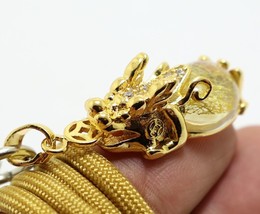 Pi Yao Amulet Pendant Piyao Pixiu Real Lucky Rich Charm Feng Shui Chinese Dragon - £57.48 GBP