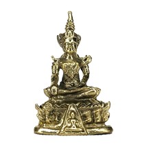 Gold Brass Phra Phut Sik Khi Thotsaphon (First Buddha) Thai Amulet  - £13.54 GBP