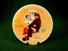 Rockwell 1983 Collector Plate SANTA in the SUBWAY Knowles Certificate Bo... - £10.14 GBP