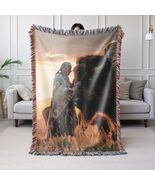 Native American Woven Blanket Throw Tapestry Bison Western Tribal Lodge ... - $52.79+