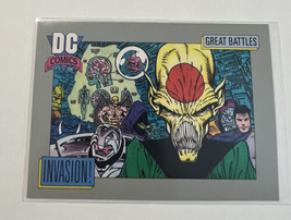 DC Comic Card 1992 Series I Great Battles Invasion! 1988 #154 Card A - £1.76 GBP