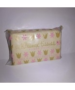Vintage 1964 Kleenex Tissues Purse Pack - Pink &amp; Gold Flowers Yellow Paper - £4.75 GBP
