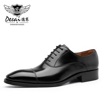 Men Formal Dress Shoes Male Oxfords Triple Joint Office Shoes Genuine Leather We - £115.49 GBP
