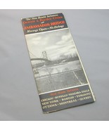 1930&#39;s Detroit &amp; Border Cities Map Via Embassador Bridge - $474.98 MXN