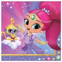 Shimmer and Shine Dessert Cake Napkins Birthday Party Supplies 16 Per Package - $3.99