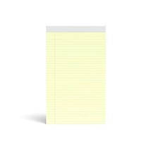 MyOfficeInnovations Notepads 8.5&quot; x 14&quot; Wide Yellow 50 Sheets/Pad 12 Pad... - £27.53 GBP