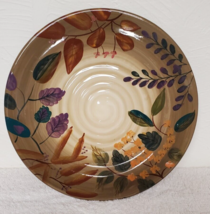 Home Trends Hand Painted &quot;Shodowwood&quot; 11.5&quot; Plate Autumn Fall Leaves Platter - £3.95 GBP