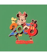 Disney Trading Pin 2008 Minnie Mouse Glitter Dangle Walt Disney World Do... - $281.33 MXN