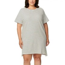 Buffalo David Bitton Women&#39;s Plus Size 3X Black Stripe Short Sleeve Dres... - $8.09