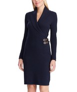 New Chaps Women&#39;s Shawl Collar Sweater Dress Navy Size XL - £62.64 GBP