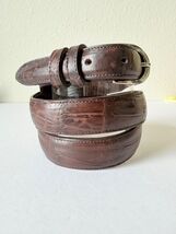 Rod Patrick Mens Western Belt Brown 1.25 " Genuine Fuscus Caiman Leather... - $247.50