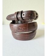 Rod Patrick Mens Western Belt Brown 1.25 " Genuine Fuscus Caiman Leather... - $247.50