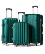3 Piece Nested Spinner Suitcase Luggage Set with TSA Lock Dark Green - $1,930.91 MXN