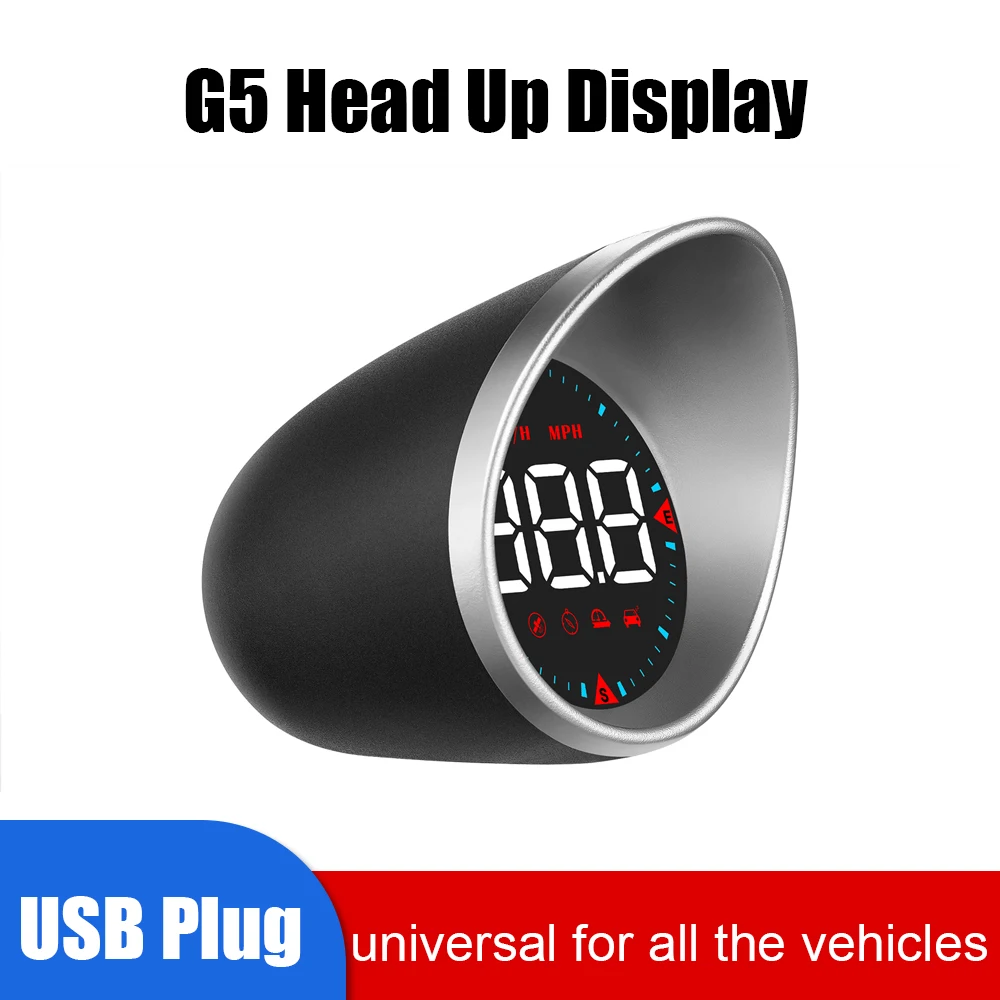 Auto Accessories GPS Compass Digital Alarm Set USB HUD Universal Car Head Up - £25.43 GBP