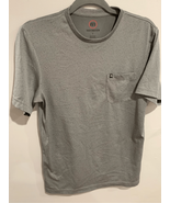Small TRAVIS MATHEW Athletic TShirt-Grey/Black Speckled Polyester S/S Po... - £10.43 GBP