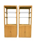Matched Pair of Pencil Reed Etageres in the Style of Gabriella Crespi - $2,470.05