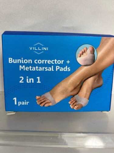 VILLINI Bunion Corrector Splint Big Toe Metatarsal Pads Separator Correc... - $5.32