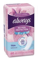 Always Fresh Incredibly Thin Daily Liners, Clean Scent All Day Fresh Cle... - $12.86