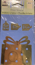 Plaid Brass Stencil 4 Pc Gift Present To From For You 46737 New - £6.72 GBP